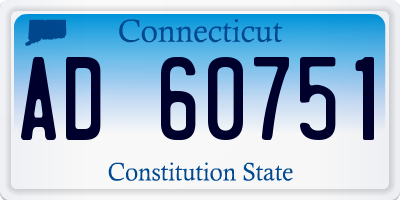 CT license plate AD60751