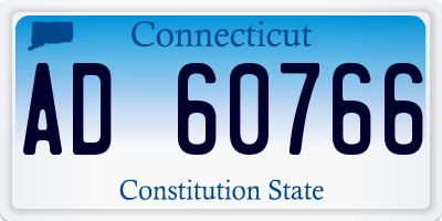 CT license plate AD60766