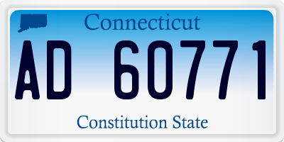 CT license plate AD60771