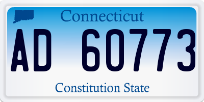 CT license plate AD60773