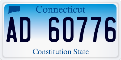 CT license plate AD60776