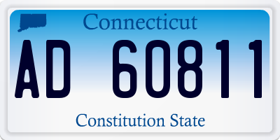 CT license plate AD60811