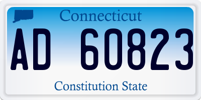 CT license plate AD60823
