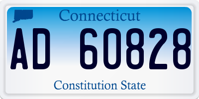 CT license plate AD60828