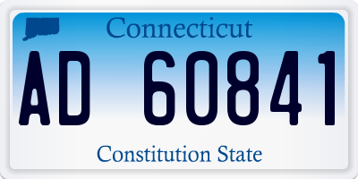 CT license plate AD60841