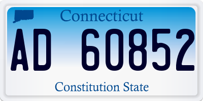 CT license plate AD60852