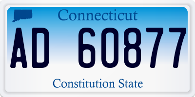 CT license plate AD60877