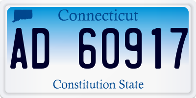 CT license plate AD60917