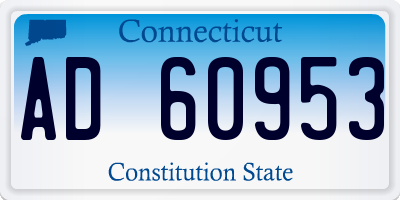 CT license plate AD60953