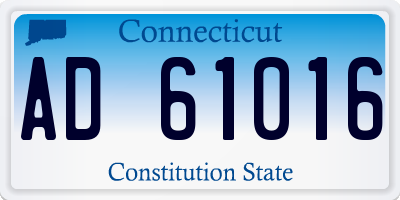 CT license plate AD61016