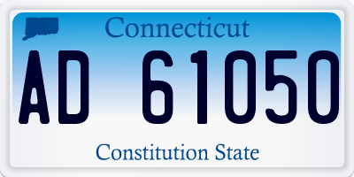 CT license plate AD61050