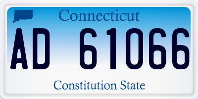 CT license plate AD61066