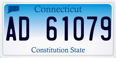 CT license plate AD61079