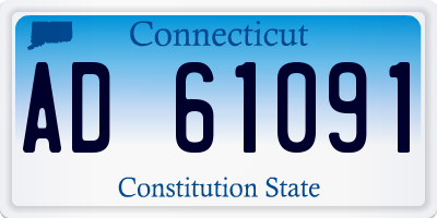 CT license plate AD61091