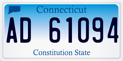 CT license plate AD61094