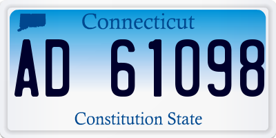 CT license plate AD61098