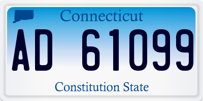 CT license plate AD61099