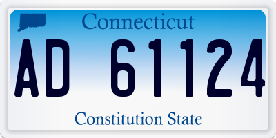 CT license plate AD61124