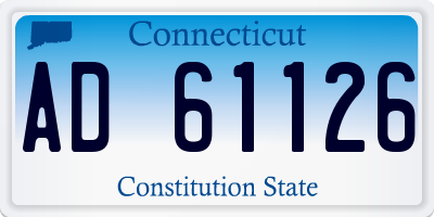 CT license plate AD61126