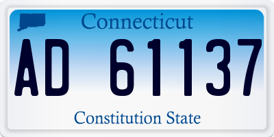 CT license plate AD61137