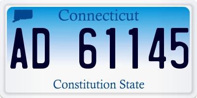 CT license plate AD61145