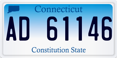 CT license plate AD61146