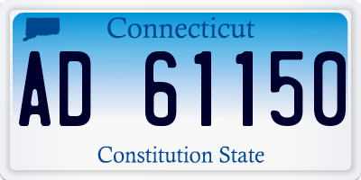 CT license plate AD61150