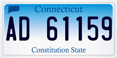 CT license plate AD61159