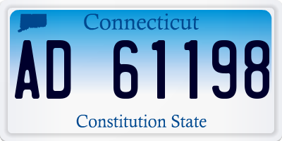 CT license plate AD61198