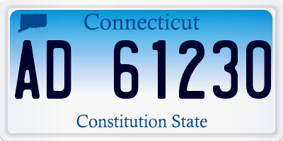 CT license plate AD61230