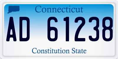 CT license plate AD61238