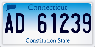 CT license plate AD61239