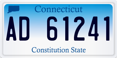 CT license plate AD61241