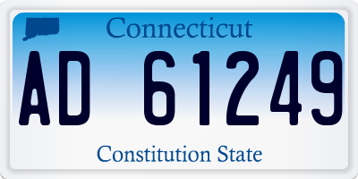CT license plate AD61249