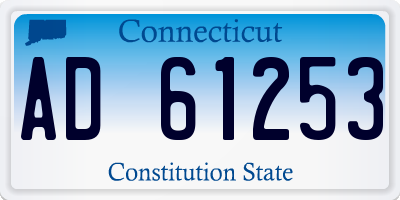 CT license plate AD61253