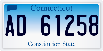 CT license plate AD61258