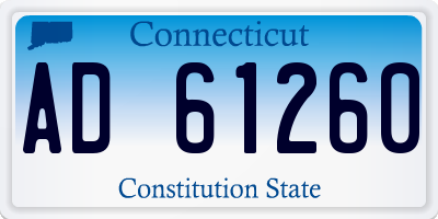 CT license plate AD61260
