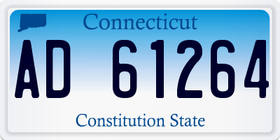 CT license plate AD61264