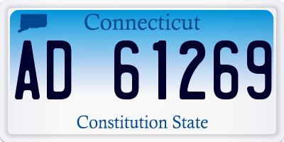 CT license plate AD61269