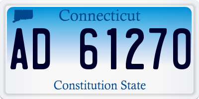 CT license plate AD61270