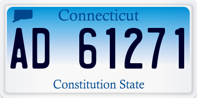 CT license plate AD61271