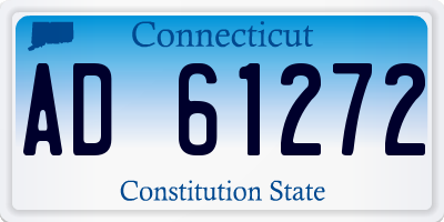 CT license plate AD61272
