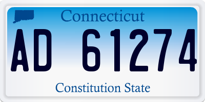 CT license plate AD61274