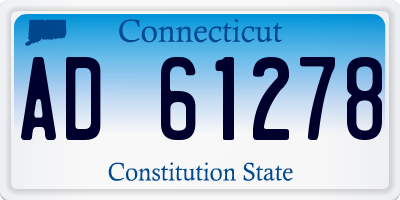 CT license plate AD61278