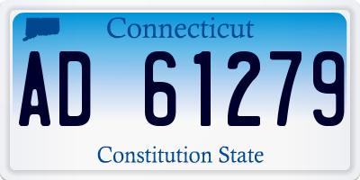 CT license plate AD61279