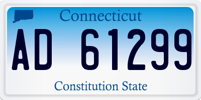 CT license plate AD61299