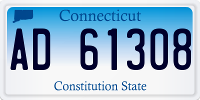 CT license plate AD61308