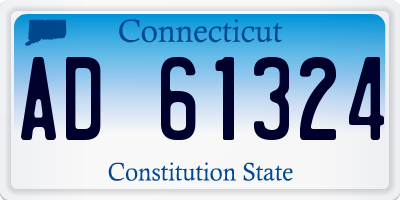 CT license plate AD61324