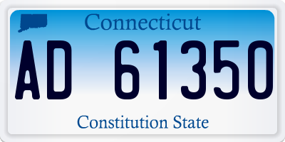 CT license plate AD61350