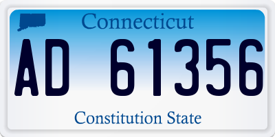 CT license plate AD61356